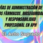 Vías De Administración De Los Fármacos, Bioseguridad Y Responsabilidad Profesional En APH: El Acto Sagrado
